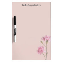 Rose pâle minimal floral et titre personnalisé