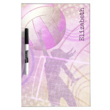 silhouette du joueur de volley-ball rose violet