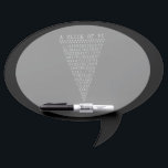 Tableau Effaçable À Sec Une tranche intelligente de pi<br><div class="desc">Une tranche de Pi qui dit une tranche de typographie de tarte sur un solide décor noir. Un design simple inspiré par la formule pi, une succession de nombres qui fait pour un grand don humoristique pour le mathématicien, le geek, l'esprit curieux. Idéal pour un étudiant, un enseignant, un ingénieur...</div>