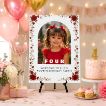 Tableau en mousse personnalisé pour fille de 4 ans