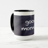 Tableau et craie : Tasse bonjour (Devant gauche)