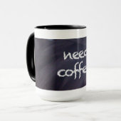 Tableau et craie : Tasse de café du besoin (Devant gauche)