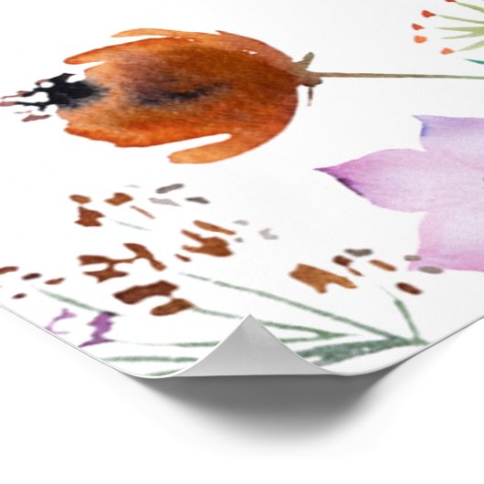 Tableau fleur sauvage de Fêtes des mariées (Coin)