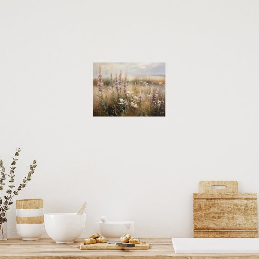 Tableau Fleur sauvage vintage (Cuisine)