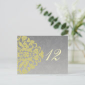 Tableau "gris jaune" numéros cartes postales (Debout devant)