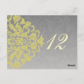 Tableau "gris jaune" numéros cartes postales (Dos)