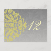 Tableau "gris jaune" numéros cartes postales (Devant)