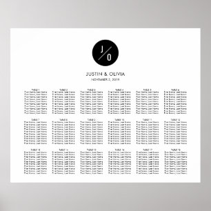 Tableau horizontal de 32 x 26 pouces - Olivia & Ju