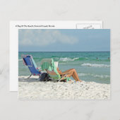 Tableau Impression Détente Sur La Carte Postale Pl (Devant / Derrière)