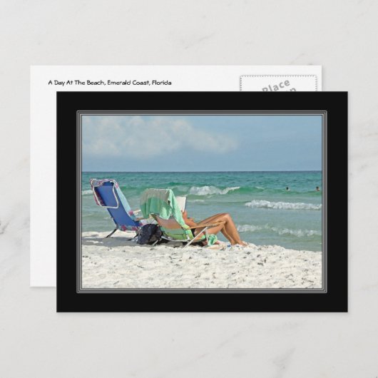 Tableau Impression Détente Sur La Carte Postale Pl (Devant / Derrière)