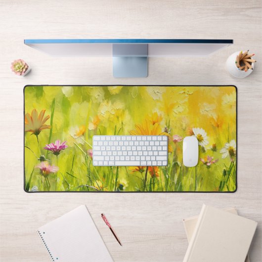 Tableau Impressionniste de Prairie de Fleurs Sauva (Bureau 1)