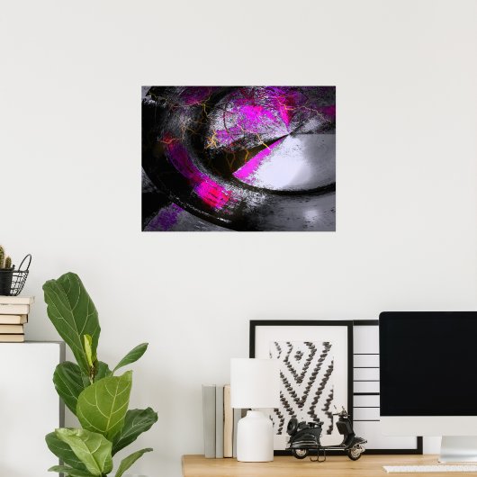 Tableau informatique Poster numérique Abstrait Imp (Bureau à domicile)