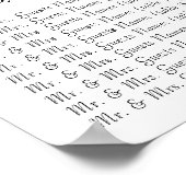 Tableau Inséparable rouge Ordre alphabétique (Coin)