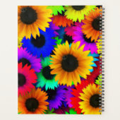 Tableau joyeux de tournesols colorés (Dos)