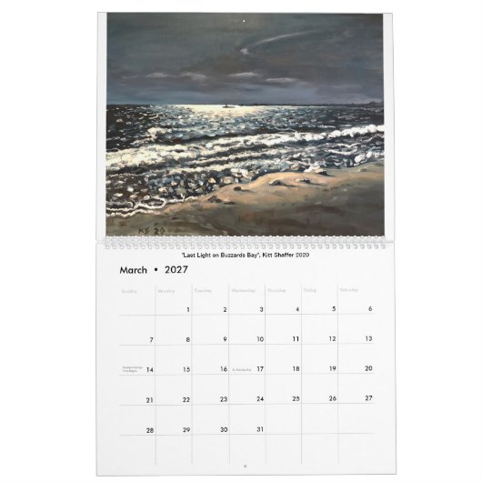 Tableau Kitt Shaffer 2020 Calendrier (Mar 2027)