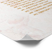 Tableau Mariage 9 Marbre rose Magnolia (Coin)