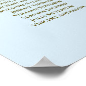 Tableau Mariage 9 Poudre Bleu et or (Coin)
