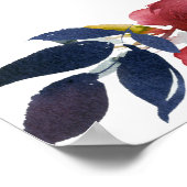 Tableau Mariage à 10 tables de fleurs rouges foncé (Coin)