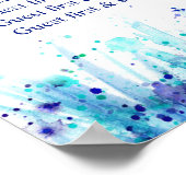 Tableau mariage bleu 1-9 tables (Coin)