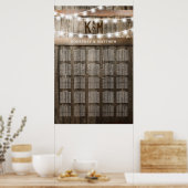 Tableau Mariage campagnard rustique 25 (Cuisine)
