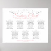 Tableau Mariage de table rose et gris 7 (Devant)