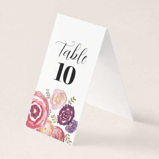 Tableau mariage Numéro de table (Back)