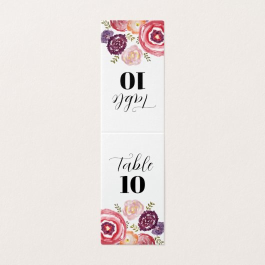 Tableau mariage Numéro de table (Outside Unfolded)