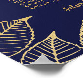 Tableau Mariage Poster Siège Or 9 Plan de siège (Coin)