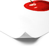 Tableau Mariage simple moderne des cerises rouges (Coin)