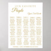 Tableau minimaliste des Mariages préférés (Devant)