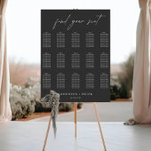 Tableau minimaliste moderne de Mariage noir