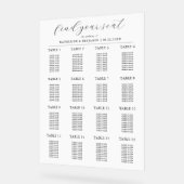 Tableau minimaliste moderne des sièges Mariages (Angle)