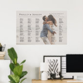 Tableau moderne de sièges mariage photo, 24 tablea (Bureau à domicile)