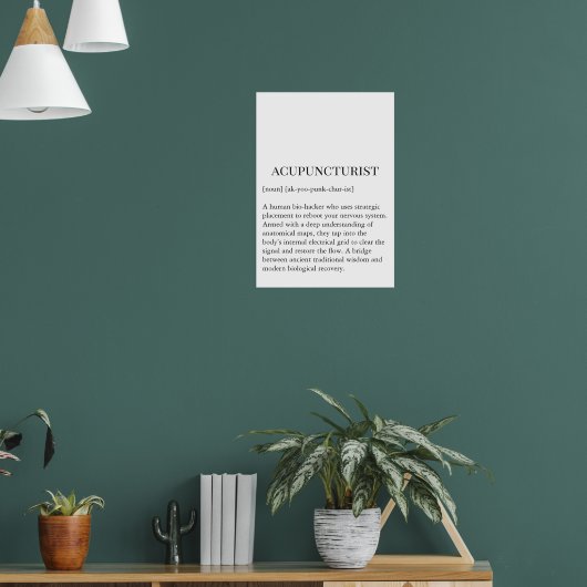 Tableau mural d'acupuncture Tableau mural d'acupun (Salon 1)