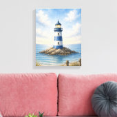 Tableau mural en toile enroulée du phare côtier (Insitu(Salon))