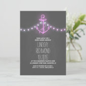 tableau nautique nuptiale invitation (Debout devant)