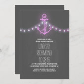tableau nautique nuptiale invitation (Devant / Derrière)