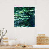 Tableau nénuphar par Claude Monet (Cuisine)