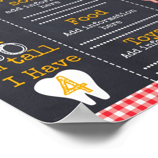 Tableau noir Barnyard Jalons 1er Anniversaire Post (Coin)