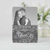 Tableau Noir Cœurs Mignons Typographie Merci (Debout devant)