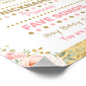 Tableau noir d'anniversaire de cerf de forêt flora (Coin)