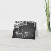 Tableau Noir Dentelle Calligraphie Élégante Merci