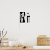 Tableau noir et blanc Abstrait (Cuisine)
