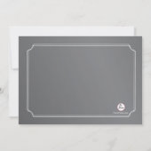 Tableau noir fin Diplôme Photo Invitation (Dos)