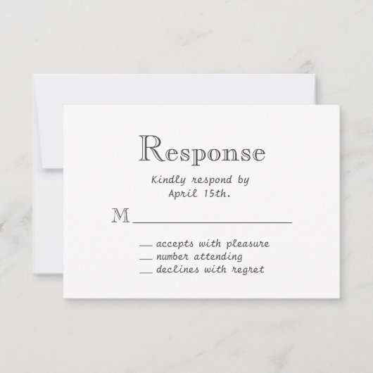 Tableau noir floral de printemps RSVP (Devant)