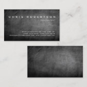 Tableau noir gris attrayant Carte de visite de cha (Devant / Derrière)