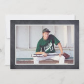 Tableau noir/gris - Faire-part de graduation (Dos)