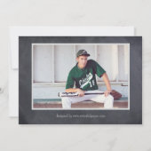 Tableau noir/gris - Faire-part de graduation (Dos)