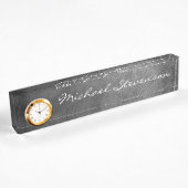 Tableau noir gris Motif plaque commerciale