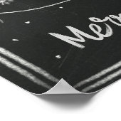 Tableau noir Joyeux cadre photo de Noël (Coin)